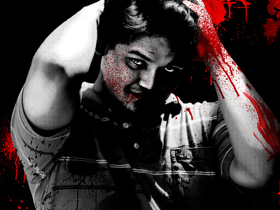 Bloody Sunday blood bloody sunday haloween horror monochrome photo manipulation photoshop poster selfie sunday