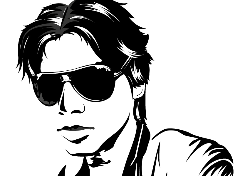 Minimal Vector Portrait By Jason Rain On Dribbble