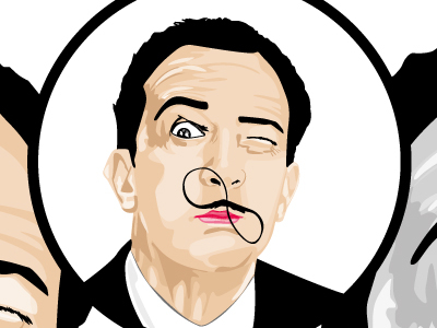 Salvedor Dali Portrait by Jason Rain on Dribbble