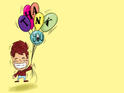 Thank You Teaser balloon kid cartoon cartoon kid character design character illustration illustration kid with balloon smiling kid thank you thank you teaser thanks