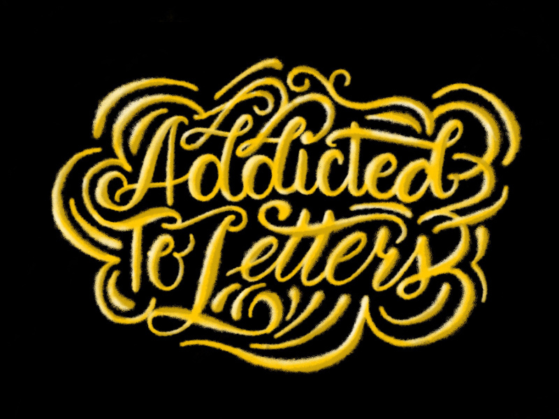 Addicted to Letters - Rebound Challenge hand lettering rebound rebound challenge addicted to letters addicted 3d lettering learning
