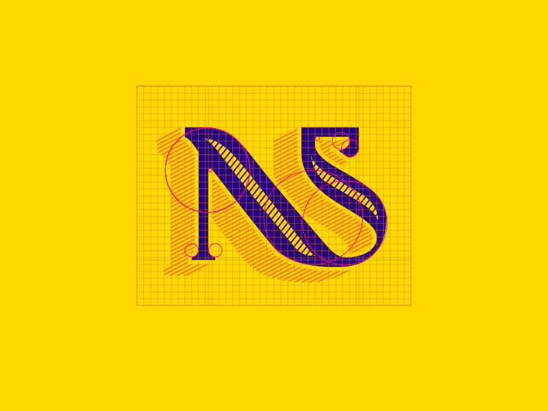 NS Monogram - Rebound challenge type monogram typeface affinity designer rebound challenge rebound word mark logo mark typography