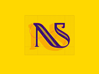 NS Monogram - Rebound challenge affinity designer logo mark monogram rebound rebound challenge type typeface typography word mark