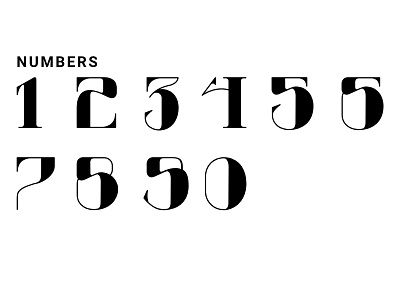 Numbers - Rebound challenge affinity designer logo mark monogram rebound rebound challenge type typeface typography word mark