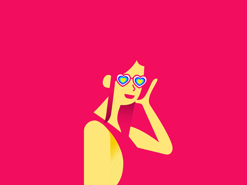 Summer Time - Rebound challenge summer love illustration character design designers rebound rebound challenge affinity designer developers animation gif