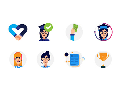 University icons blog blog icon chat icon event icon ichat iconography icons icons design icons pack instagram icons qna qna icon social media icons trending icon trendy university university icon