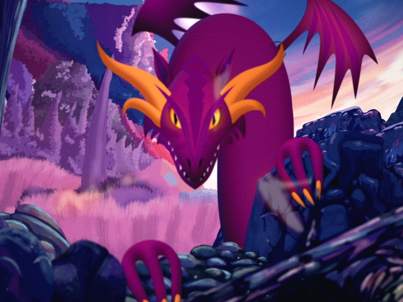 Dragon! adobe aftereffects animation cell fire flash frame by frame fx photoshop smoke traditional