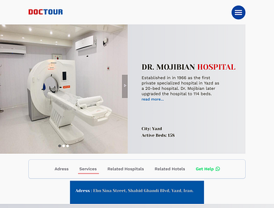 WEB DESIGN FOR HOSPITAL landing webdesign layout minimal landing ui web design