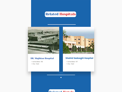 Minimal webdesign for hospital