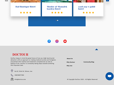 minimal webdesign for hospital