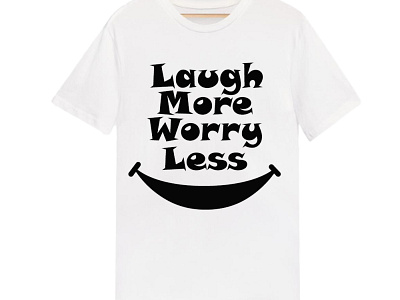 Laugh more,Worry Less branding design designing graphic design illustration logo typography vector