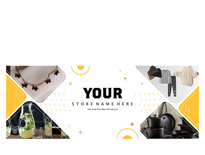 Online store Facebook Cover Banner bnanner branding design graphic design logo