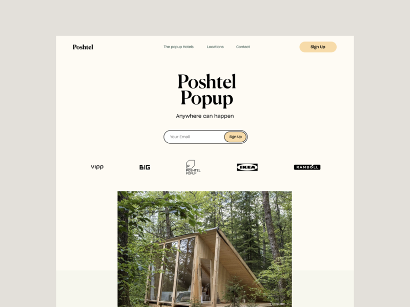 Poshtel - Design Explorations ux simple ikea poshtel website design minimal interface ui web
