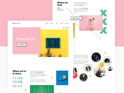 Pictur Photo Museum colors life pastel still ui ux web