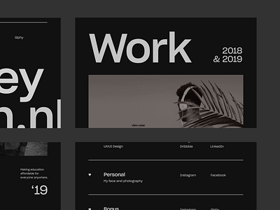 Portfolio Explorations #21453 black design interface minimal ui web