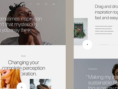 Inspiration blog design editorial interface minimal ui ux web