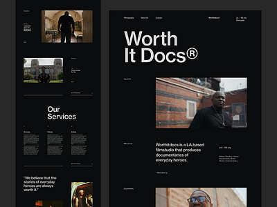 Worth It Docs Exploration 02 black blog design editorial interface minimal portfolio ui ux web