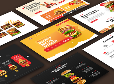 Design for Burger Restaurant branding design graphic design illustration ui vector