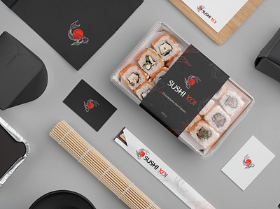 Brand Identity for Sushi restaurant branding design graphic design illustration instagram typography