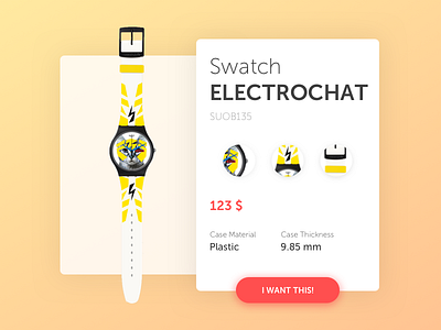 Daily UI #012 | E-Commerce Shop (Single Item) 012 buy cat dailyui design e commerce online price shop ui watch web