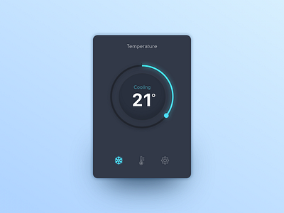 Daily UI #021 | Home Monitoring Dashboard 021 dailyui home monitoring dashboard mobile temperature ui ux