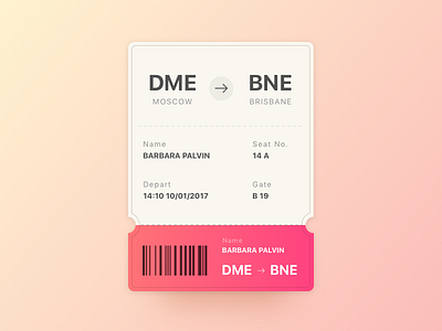 Daily UI #024 | Boarding Pass 024 airline boarding pass dailyui gate mobile seat ui ux
