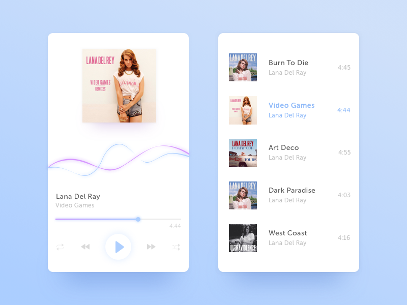 Music Player By Valeria Terekhina On Dribbble