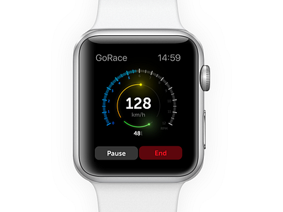 Apple Watch App | Racing Performance app apple watch performance race racing speedometer stats ui watch