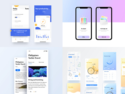 My #Top4Shots from 2018 2018 android app blog concept design ios mobile navigation social top4 top4shots ui ux vector