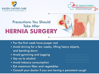 Precautions you should take after hernia surgery- Dr. Samrat Jan by Dr ...