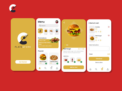 Food Ordering App UI food app mobile app ui uiux