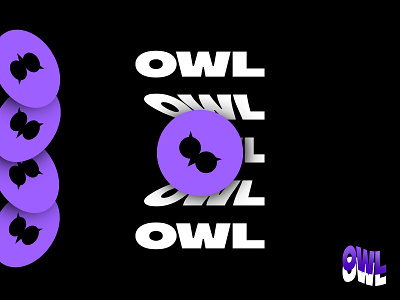 Owl - Logo ✷ FINAL PART ✷ 3d black design font form graphisme illustration letter owl owl logo sanserif shapes type typography vector warp work