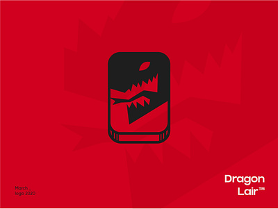 ✦ Dragon lair - Logo ✦ agency black creation design dragon dragons evil graphisme illustration logo logo design logotype red type vector work