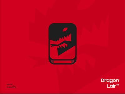 ✦ Dragon lair - Logo ✦ agency black creation design dragon dragons evil graphisme illustration logo logo design logotype red type vector work