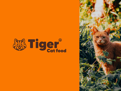 ✳ Tiger cat food - concept ✳ brandidentity branding cat character design font food graphicdesign graphisme identity illustration letter logo logotype mark mascot orange pet typography work