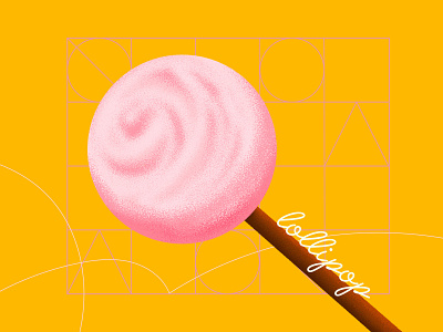 Lollipop ! 3d art candy colors design draw drawing forms graphicdesign graphisme illustration illustrations letter lollipop pink procreate shapes stripple work