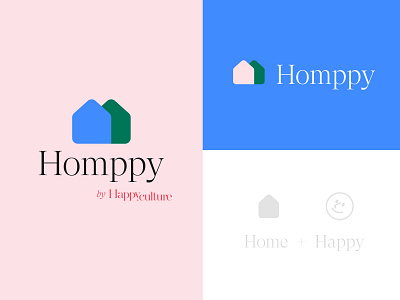 Homppy - branding branding branding design design graphicdesign graphisme home hotel icon identity letter logo logo design logotype mark pictogram service type typography work