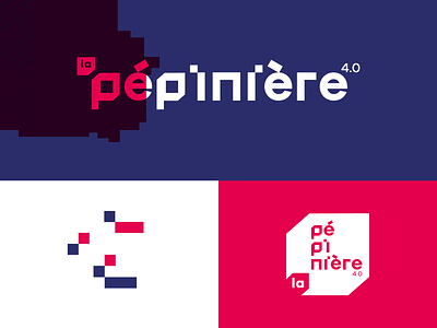 La pépinière 4.0 - Rebrand 2022 brand mark branding design graphic design graphisme identity logo logotype mark pixel rebrand type work