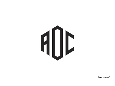 AOC sportswear — identity aoc branding creation design graphisme illustration letter logo logotype sport sport branding type typography vector wear work