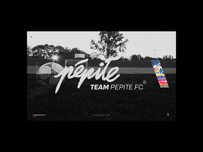 Team Pepite FC — identity black branding design graphisme illustration letter logo type typography ui ux vector web work