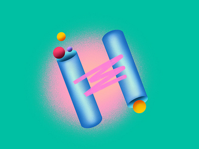 H - 36daysoftype : back to the 80s !