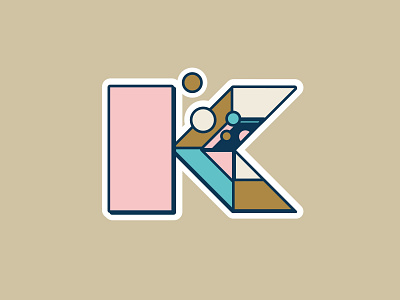 K - 36daysoftype : into the space ! 36dayoftype 36days k 3d art black blue design design art graphisme icon illustration k letter space type typography vector work