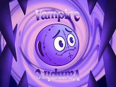 ☽ 𝖛 𝖆 𝖒 𝖕 𝖎 𝖗 𝖊 ☾ 3d art black blue design design art draw effect eyes graphisme illustration letter line pic procreate purple type typography vampire work