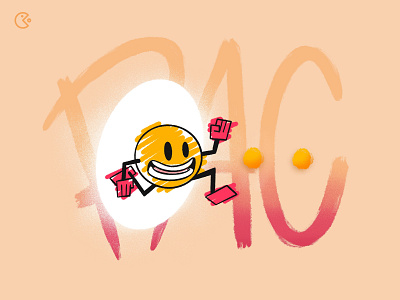 Pac Pac ! ㋛ art design design art graphisme illustration letter pacman type typography work