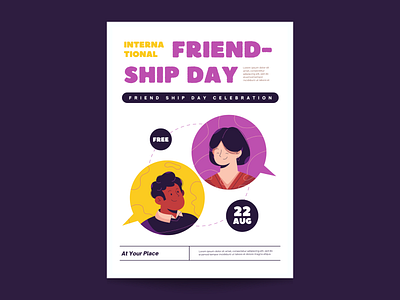 Friendship day flyer