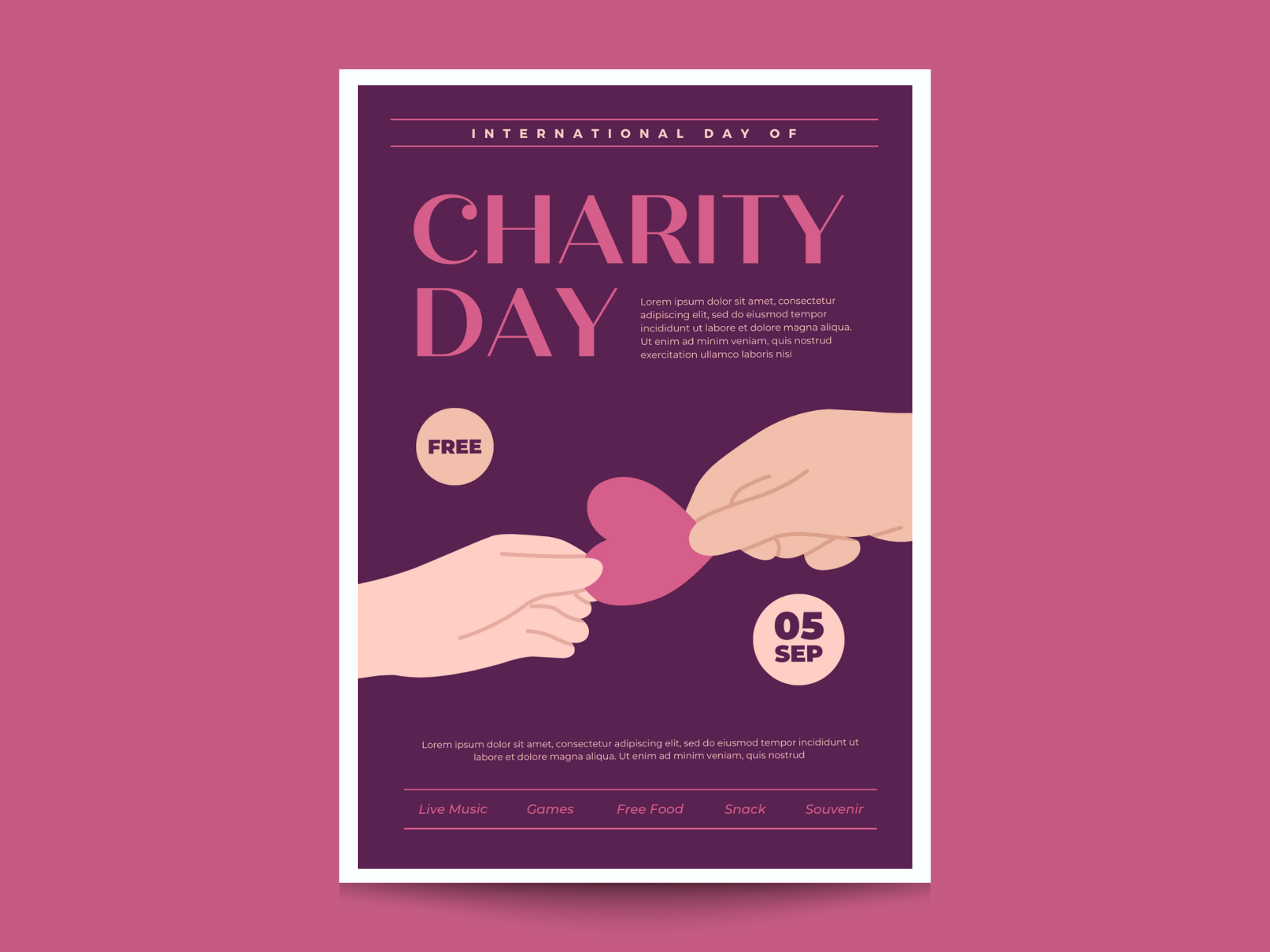 Charity Day Flyer By Sakha On Dribbble charity-day-flyer-by-sakha-on-dribbble