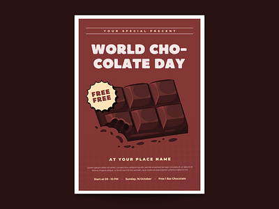 World chocholate day flyer