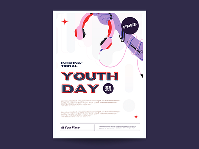 International youth day flyer