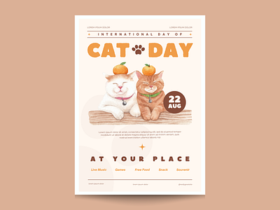 Cat day flyer