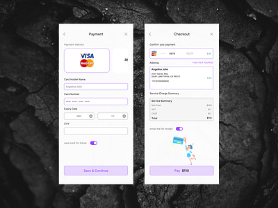 Daily UI ##002 checkout credit card daily ui 002 dailyui illustration payment purchase transaction ui